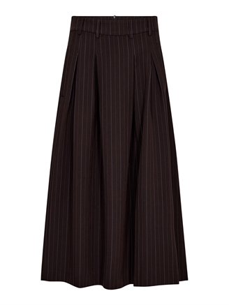 Co'Couture TrinnyCC Pleat Skirt Dark Brown
